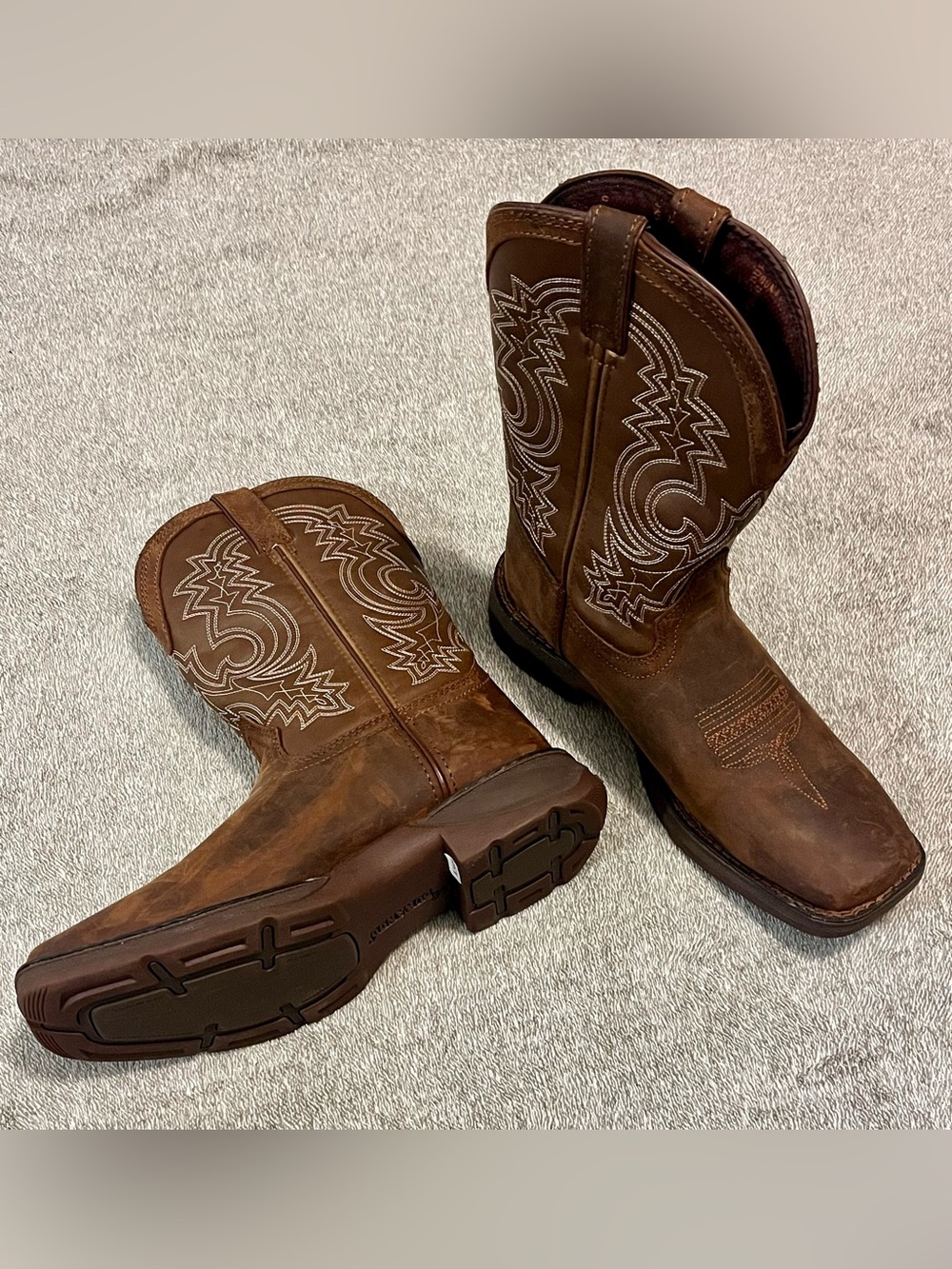 Good Boy's Brown Western Durango Boots - Classic Stitch Detail 6M